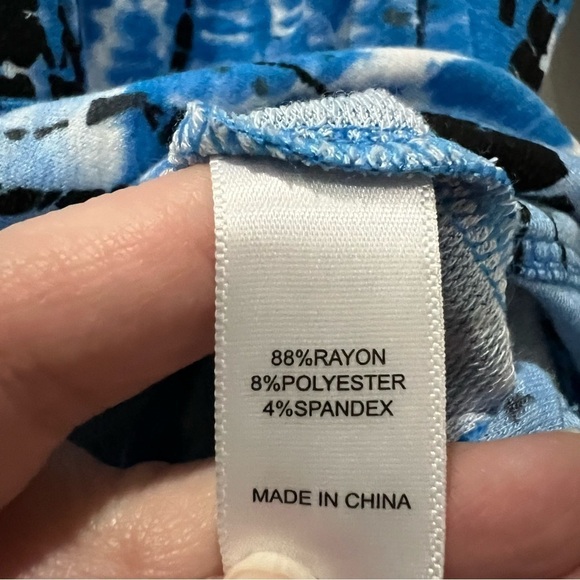 Koolaburra By UGG XS French Terry Slub Knit Long Sleeve Blue Tie Dye Sweater Y2 - Picture 6 of 6